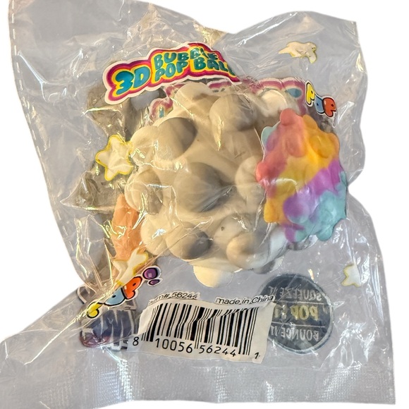 Fidget Ball Squeeze Push Bubble Pop Ball It Fidget Toy 3D Squeeze Pop Sensory - Picture 1 of 3